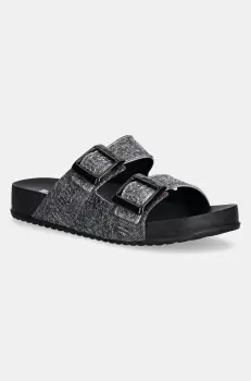 Melissa papuci COZY M LOVER SLIDE DENIM femei, culoarea negru, M 36146 imagine