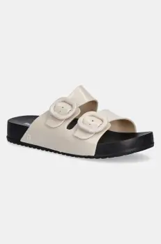 Melissa papuci MELISSA COZY SLIDE AD femei, culoarea bej, M 33913.BG167 imagine
