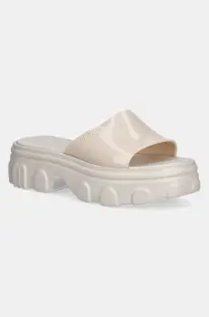 Melissa papuci MELISSA ELLA SLIDE AD femei, culoarea bej, cu platforma, M 35882.AZ382 imagine