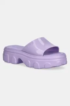 Melissa papuci MELISSA ELLA SLIDE AD femei, culoarea violet, cu platforma, M 35882.BH683 imagine
