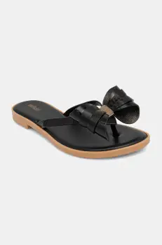 Melissa papuci MELISSA FLIP FLOP SLIM V AD femei, culoarea negru, cu toc plat, M.35748.AU002 imagine