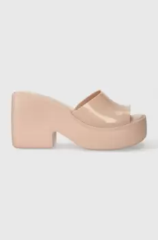 Melissa papuci MELISSA POSH AD femei, culoarea roz, cu toc drept, M.35702.Q083 imagine