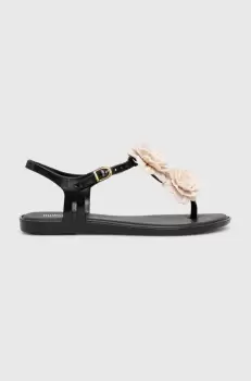 Melissa sandale MELISSA SOLAR SPRINGTIME AD femei, culoarea negru, M.35709.T154 imagine