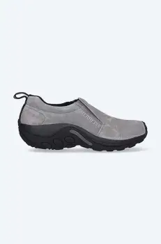 Merrell pantofi de piele intoarsa Buty Merrell Jungle Moc J71447 barbati, culoarea gri imagine