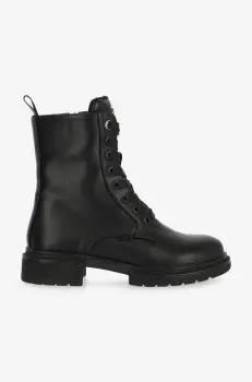 Mexx botine HOLEA GLAD femei, culoarea negru, cu toc plat, MITY1705043W imagine
