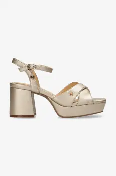 Mexx sandale NALINA NICKY femei, culoarea auriu, cu toc drept, MI001608351W imagine
