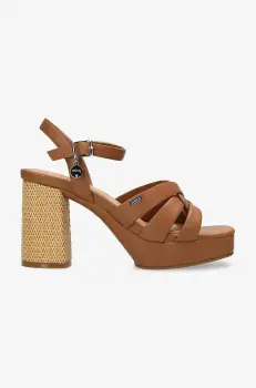 Mexx sandale RIONA PISA femei, culoarea portocaliu, cu toc drept, MI001603751W-03 imagine