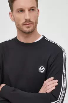 Michael Kors bluza barbati, culoarea negru, cu imprimeu imagine