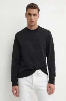 Michael Kors bluza barbati, culoarea negru, cu imprimeu, CF4528J5MF imagine