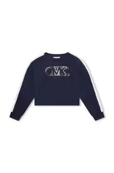 Michael Kors bluza copii culoarea albastru marin, cu imprimeu imagine