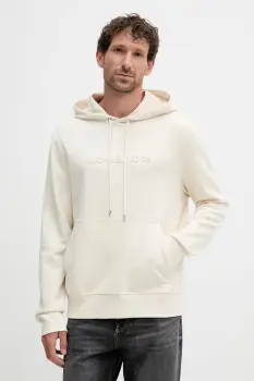 Michael Kors bluza culoarea gri, cu gluga, cu imprimeu, CR552G25MF imagine