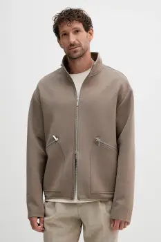 Michael Kors bluza culoarea maro, uni, CS552H2HDT imagine