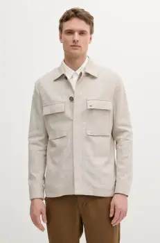 Michael Kors geaca culoarea bej, de tranzitie, MK0SB01084 imagine