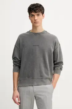 Michael Kors hanorac de bumbac barbati, culoarea gri, uni, CS552HE4MY imagine