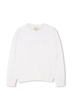 Michael Kors hanorac de bumbac pentru copii culoarea alb, cu imprimeu, R30322 imagine