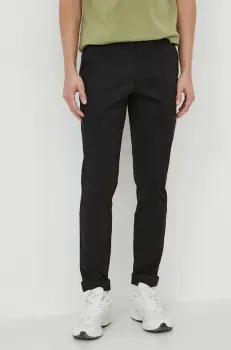 Michael Kors pantaloni barbati, culoarea negru, mulata imagine