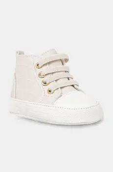 Michael Kors pantofi pentru bebelusi BABY SPLIT culoarea bej, MK02535256 imagine