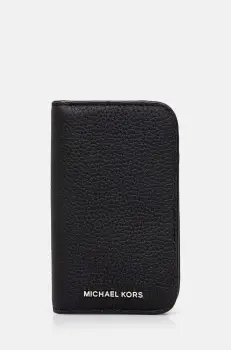 Michael Kors portofel de piele barbati, culoarea negru, 39F4LHDD0O imagine