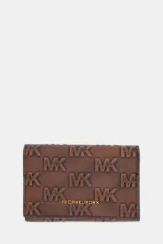 Michael Kors portofel de piele culoarea maro, 39F5GHDD6L imagine