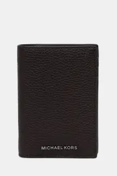 Michael Kors portofel de piele culoarea maro, 39F5LHDF0L imagine