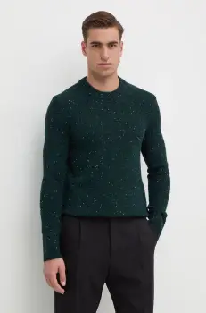 Michael Kors pulover de lana barbati, culoarea verde, CF460D2322 imagine