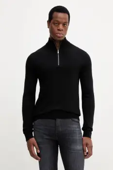 Michael Kors pulover de lana culoarea negru, light, cu turtleneck, CR1601Z7AP imagine