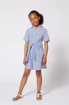 Michael Kors rochie din bumbac pentru copii midi, drept, R30301 imagine