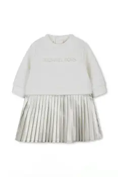 Michael Kors rochie fete culoarea alb, mini, evazati, R30509 imagine