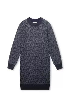 Michael Kors rochie fete culoarea albastru marin, mini, drept imagine