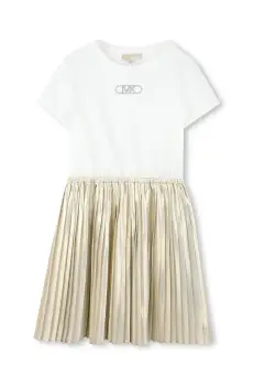 Michael Kors rochie fete culoarea auriu, midi, evazati, R30343 imagine