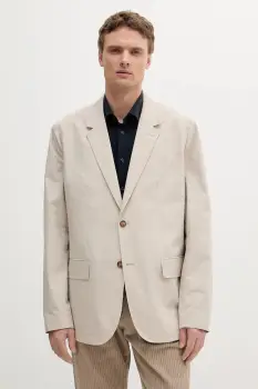 Michael Kors sacou din bumbac culoarea bej, CS5100THC2 imagine