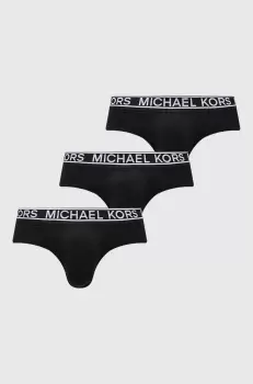 Michael Kors slip 3-pack barbati, culoarea negru imagine