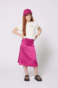 Michael Kors tricou de bumbac pentru copii culoarea alb, R30317 imagine