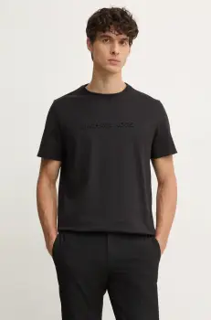 Michael Kors tricou din bumbac barbati, culoarea negru, cu imprimeu, CF4529H1V2 imagine