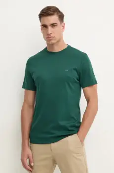 Michael Kors tricou din bumbac culoarea verde, neted imagine