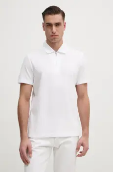 Michael Kors tricou polo barbati, culoarea alb, neted, CS552HOHFK imagine