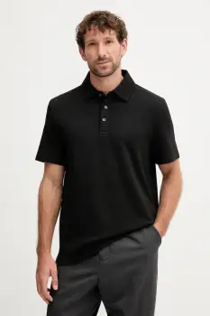 Michael Kors tricou polo culoarea negru, uni, CT552LFHSA imagine