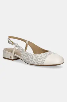 MICHAEL Michael Kors balerini Perla culoarea bej, cu toc deschis, 40R4PLFP1B.150 imagine