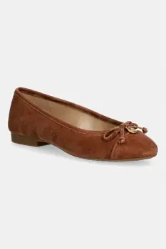 MICHAEL Michael Kors balerini piele intoarsa Piper Flex Ballet imagine