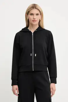 MICHAEL Michael Kors bluza culoarea negru, cu gluga, uni, MT551SSE45 imagine