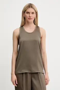 MICHAEL Michael Kors bluza culoarea verde, uni, MT540TXAYJ imagine