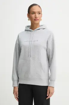 MICHAEL Michael Kors bluza femei, culoarea gri, cu gluga, melanj, MR551QC5MF imagine