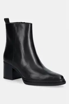 MICHAEL Michael Kors botine cu toc pentru femei din piele Lex Bootie imagine