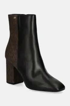 MICHAEL Michael Kors botine Hazel femei, culoarea negru, cu toc drept, 40F4HZHEFL.007 imagine