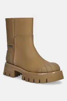 MICHAEL Michael Kors botine Sydra culoarea bej, cu platforma, 40F5SYFE5L.297 imagine