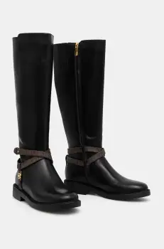 MICHAEL Michael Kors cizme Abigail femei, culoarea negru, cu toc plat, 40F4ABMB7L.007 imagine