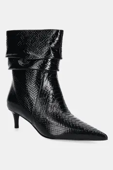 MICHAEL Michael Kors cizme de piele Dawn culoarea negru, cu toc cui, 40T5DWME5L.001 imagine