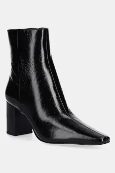 MICHAEL Michael Kors cizme de piele Elise culoarea negru, cu toc drept, 40T5ELME7L.001 imagine