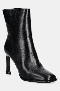 MICHAEL Michael Kors cizme de piele Kelsea femei, culoarea negru, cu toc cui, 40F4KLHE6L.001 imagine