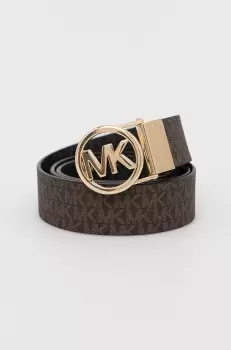 MICHAEL Michael Kors curea cu doua fete femei, culoarea maro imagine